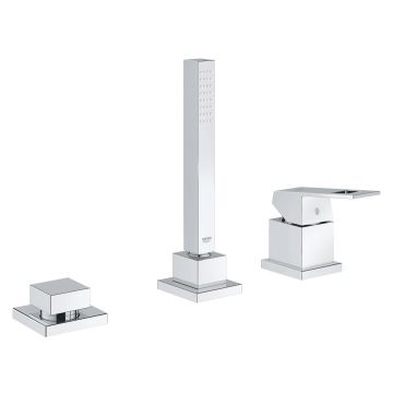 Baterie cada Grohe Eurocube din 3 elemente montare pe cada necesita corp ingropat crom