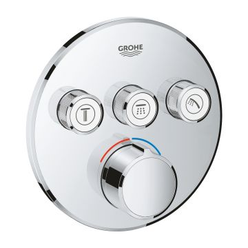 Baterie cada - dus Grohe SmartControl Round cu 3 functii montaj incastrat necesita corp ingropat crom