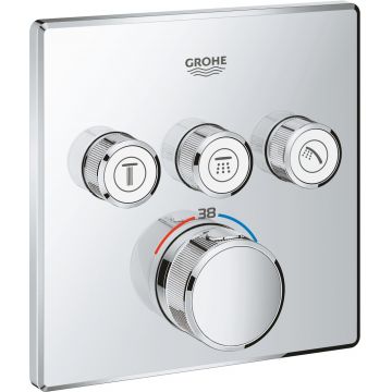 Baterie cada - dus termostatata Grohe Grohtherm SmartControl cu montaj incastrat necesita corp ingropat crom