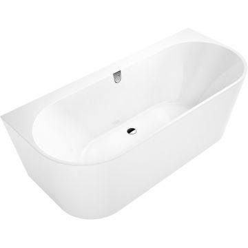 Cada baie free-standing Villeroy & Boch Oberon 2.0 Quaryl 180x80cm compozit alb Alpin