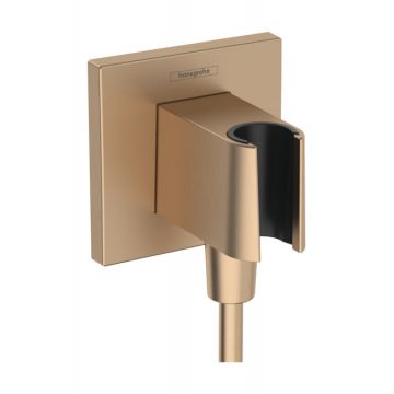 Accesoriu Hansgrohe FixFit E cu agatatoare de dus bronz periat